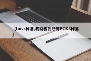 【boss掉落,我能看到所有BOSS掉落】